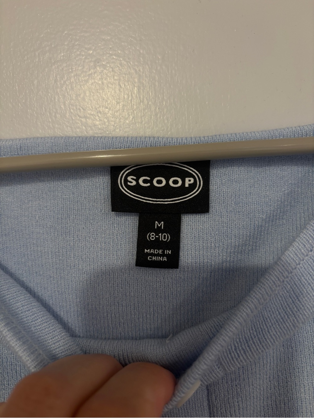 Button Front Light Blue Tank Top - Picture 3 of 4